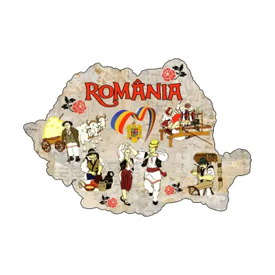 Tarani port poular, romania, magnet harta, model mgs 201